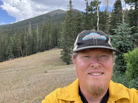 Daniel Patterson in the mountains