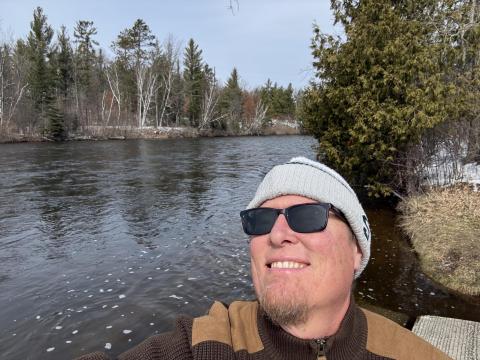 Daniel Patterson on the water